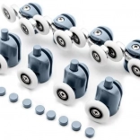 Kółka do drzwi prysznicowych, zestaw 8 szt.