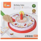 Drewniany tort urodzinowy do krojenia VIGA