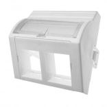 Adapter 45×45 z kątem, 2× RJ45