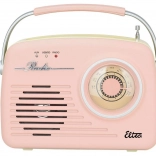 Retro radio LUIZA SP-11 z MP3 USB SD różowe