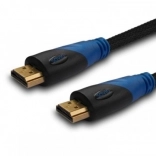 Kabel HDMI 3 m z nylonowym oplotem i pozłacanymi złączami