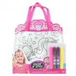 Kolorowanka–torebka z jednorożcem dla dzieci