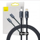 Baseus Crystal kabel USB-C na Lightning 20W PD - czarny