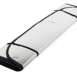 Osłona przeciwsłoneczna na przednią szybę auta, folia refleksyjna z przyssawkami 130 × 60 cm