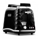 Stylowy czarny toster DeLonghi Brillante