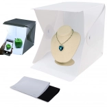 Bezcieńowy namiot fotograficzny z taśmą LED 20 diod, 24 × 22 × 24 cm