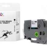 Taśma do etykieciarek Brother, czarny nadruk na białym tle, 9 mm x 8 m, 2 szt.