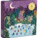 Galison Puzzle Łyżwiarstwo w blasku księżyca 500 elementów