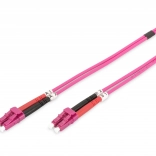 Optyczny patchcord LC-LC MM 50/125 OM4 duplex LSOH 3 m