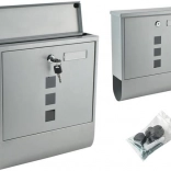 Duża szara skrzynka pocztowa z funkcją ochrony przed warunkami atmosferycznymi