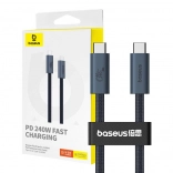 Kabel USB‑C BASEUS Flash 240 W, 1 m, w oplocie, 40 Gbps