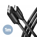 Kabel Micro-B USB na USB-C 3.2 Gen 1 1m 3A ALU PVC