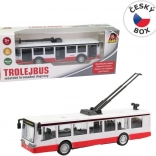 metalowy trolejbus z napędem typu pull-back 16 cm