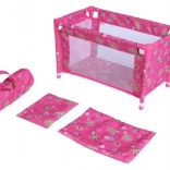 Podróżne łóżeczko dla lalek z torbą