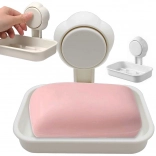 Ścienna mydelniczka łazienkowa z przyssawką