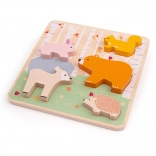 Bigjigs Baby Drewniane Puzzle Zwierzęta Leśne