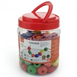 Nawlekanie drewnianych koralików