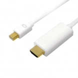 Kabel Mini DisplayPort na HDMI 4K biały