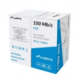 Kabel LAN FTP 100Mb/s 305m szary