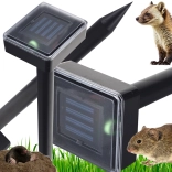 Słoneczny ultradźwiękowy odstraszacz kretów i gryzoni 1000 m²