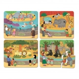 Vilac Drewniane Puzzle Zoo