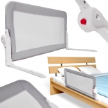 Ochronna barierka do łóżka 120 cm szara