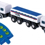 Elektryczna lokomotywa z pilotem do drewnianych kolejek SMALL FOOT Maxim