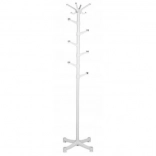 Biały stojakowy wieszak na ubrania