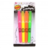 zestaw fluorescencyjnych zakreślaczy 4 szt.