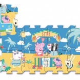 Piankowe puzzle ŚWINKA PEPPA – letnie wakacje