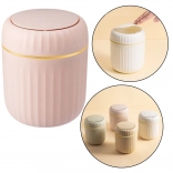 Mini kosz na śmieci z otwieraną pokrywą, różowy