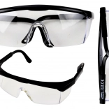 Ochronne gogle z regulowanymi ramionami czarne