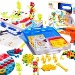 Zestaw kreatywnych mozaik z wiertarką w walizce - 237 części