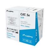 Lanberg kabel sieciowy UTP Kat.5E 305m szary Fluke przetestowany