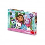 Puzzle Gabby’s Dollhouse w ogrodzie 24 elementy