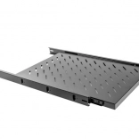 Wysuwana półka 1U do szaf stojących 19" 1000 mm, czarna
