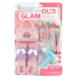 Dziecięcy zestaw piękności z pantofelkami i akcesoriami