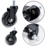 Gumowe kółko do fotela transparentne ciche