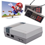 retro mini konsola do gier z 620 wbudowanymi grami i 2 kontrolerami