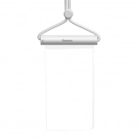 Wodoodporne etui na telefon BASEUS AquaGlide z cylindryczną suwklaną blokadą – białe