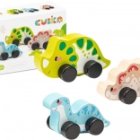 Wesołe dinozaury - drewniany zestaw 3 części