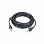 Przedłużacz USB 2.0 AM–AF 1,8 m z filtrem ferrytowym, czarny