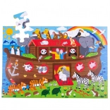 Podłogowe puzzle Arka Noego 48 elementów od Bigjigs Toys