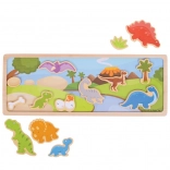 Magnetyczne puzzle Dinozaury Bigjigs Toys
