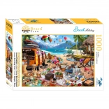 Puzzle BRAIN TREE wakacje na plaży – 1000 elementów