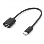 Kabel OTG USB‑C do USB‑A, 15 cm, czarny
