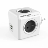 Rozgałęziacz gniazdek PowerCube Original USB, szary