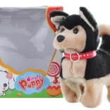 Chodzący czarny piesek na baterie