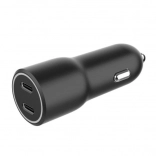 Ładowarka samochodowa z 2x USB-C PD 40W czarna