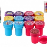 Samotuszujące stempelki Jednorożce, zestaw 12 szt. w pudełku